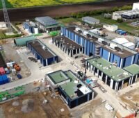 Energiepark im Bau aus der Vogelperspektive