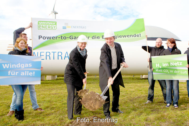 Erster Spatenstich für H2-Anlage von Enertrag