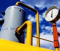 Zu sehen ist ein Gasspeicher. Eon hat das Gas-Einsparpotenzial durch Wärmepumpen und Photovoltaik berechnet.