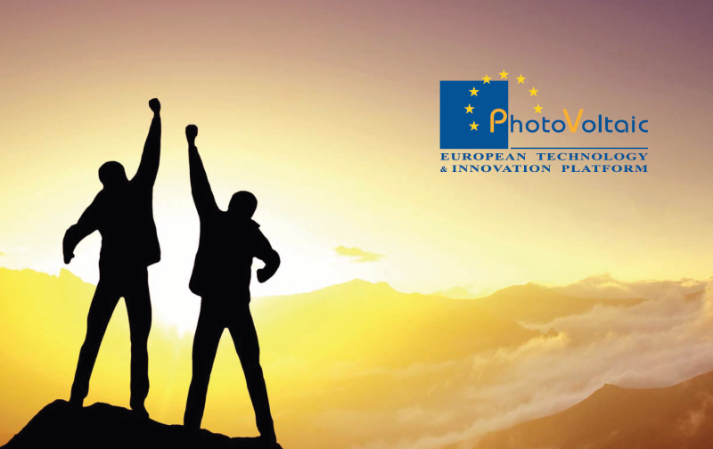Titelbild einer Studie von ETIP zeigt zwei Personen mit gereckten Armen vor einer aufgehenden Sonne