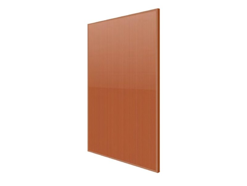 Das Photovoltaik-Modul im Terracotta Farbton von Eurener.