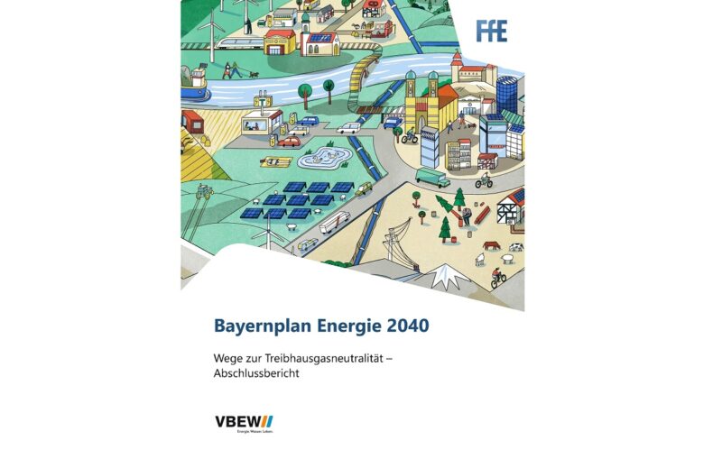 Im Bild das Cover der Studie Bayernplan Energie 2040.