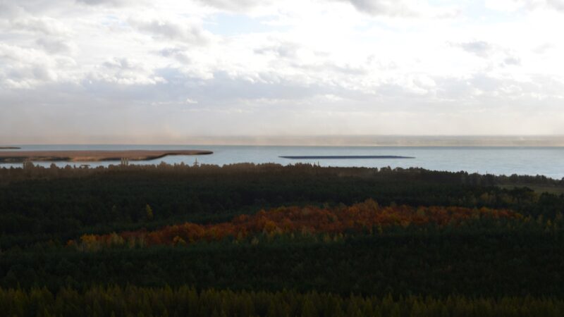 Visualisierung Floating PV Cottbus Ostsee Bergbau-Folgesee