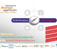 Förderkompass der Bayerischen Energieagenturen: Zu sehen ist das Deckblatt der pdf.