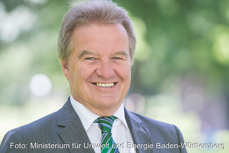 Portraitfoto Franz Untersteller, Minister für Umwelt und Energie in Baden-Württemberg