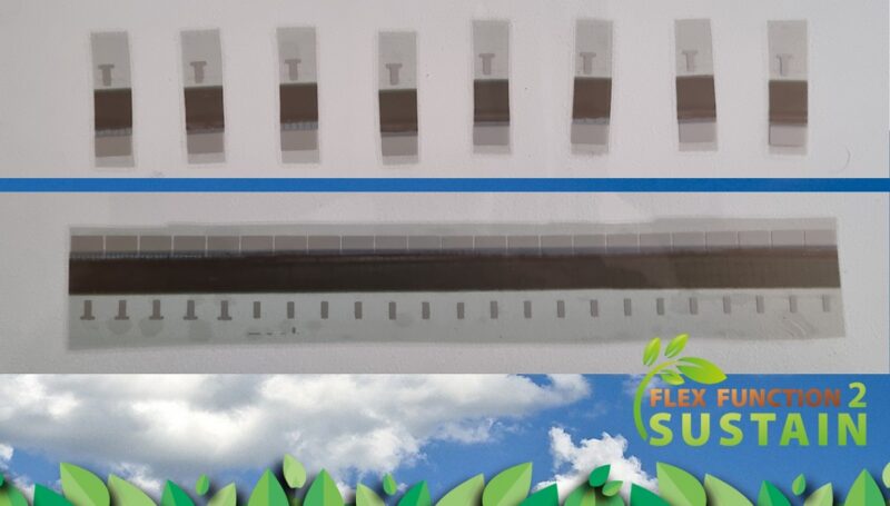 Im Rahmen des EU-Projektes FlexFunction2Sustain haben Forscher:innen die erste organische Solarzelle entwickelt, die auf einer Folie aus recyceltem Polypropylen aufgebracht ist.