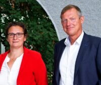 Zu sehen ist die neue Doppelspitze des Fraunhofer IWES mit Dr.-Ing. Sylvia Schattauer und Prof. Andreas Reuter, die die Wasserstoff Kompetenz voranbringen wollen.