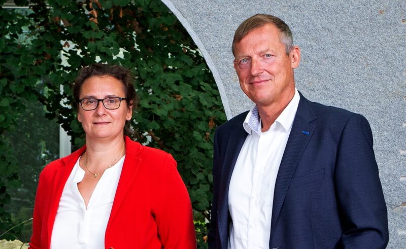 Zu sehen ist die neue Doppelspitze des Fraunhofer IWES mit Dr.-Ing. Sylvia Schattauer und Prof. Andreas Reuter, die die Wasserstoff Kompetenz voranbringen wollen.