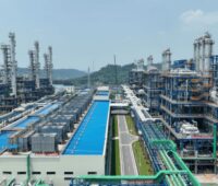 Polysiliziumfabrik von GCL in Leshan/Provinz Sichuan/China.