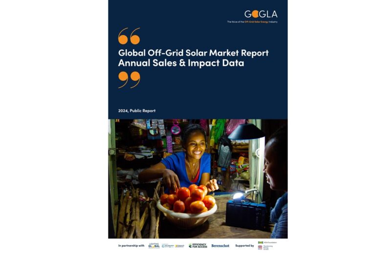 Im Bild das Cover vom Global Off-Grid Solar Market Report.