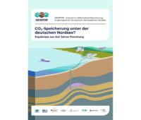 Im Bild das Cover des Zwischenberichtes CO2-Speicherung unter der deutschen Nordsee von Geostor.