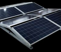 Montagesystem für Mini-PV-Anlage.