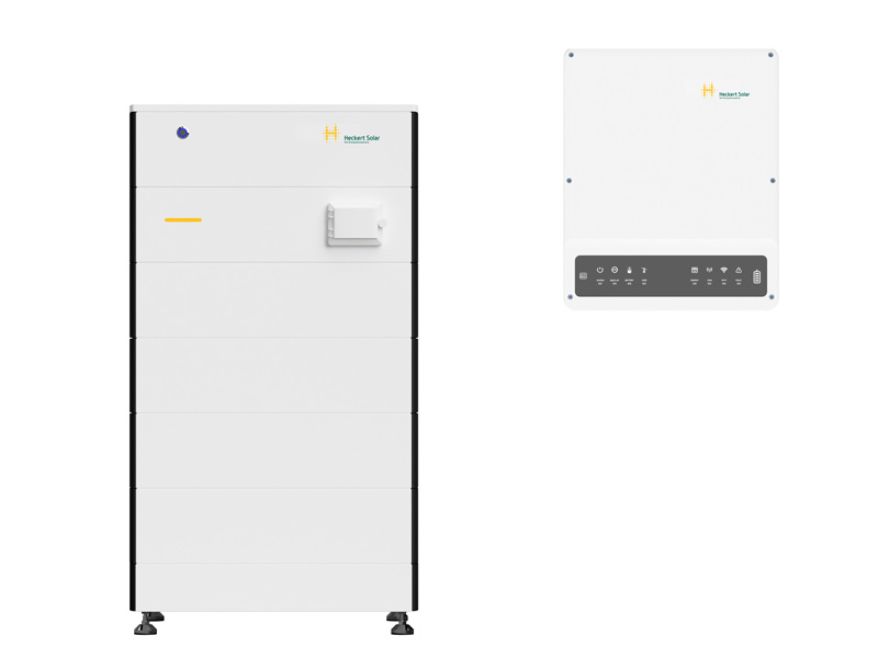 Heckert Solar: Abbildungen vom neuen Heimspeichersystem "Syphon E"