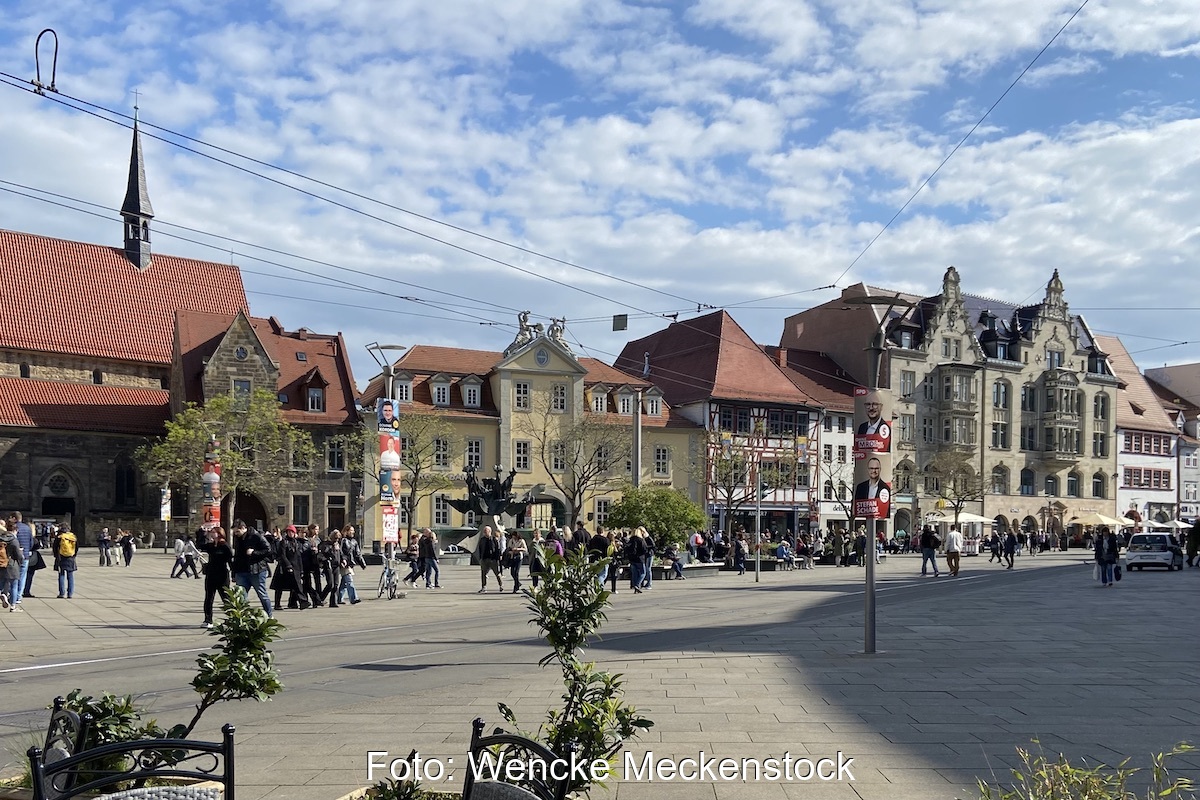 Anger in Erfurt als Symbolbild für eine Stadt