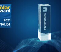 Grafik mit Intersolar-Award-Trophäe