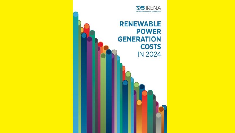 Das Cover des Irena-Berichts zu Kosten der Stromerzeugung aus erneuerbaren Energien im Jahr 2024.