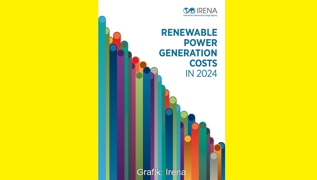 Das Cover des Irena-Berichts zu Kosten der Stromerzeugung aus erneuerbaren Energien im Jahr 2024.