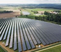 Juwi-Solarpark Photovoltaik-Freiflächen Anlage auf der Schwäbischen Alb
