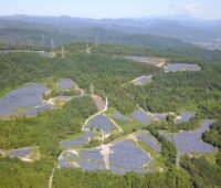 Im Bild der 100-Megawatt-starke Solarpark Azuma Kofuji in Fukushima.