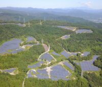 Im Bild der 100-Megawatt-starke Solarpark Azuma Kofuji in Fukushima.