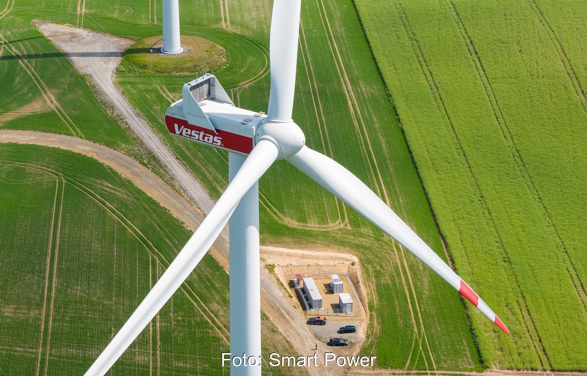 Der Windpark Schmölln II ist das erste Wind+Speicher-Projekt im Rahmen des EEG