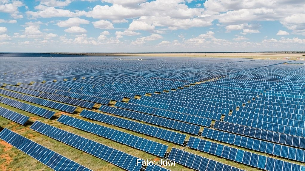 Zu sehen ist der Solarpark Waterloo mit dem Juwi die 3 Gigawatt an installierter Photovoltaik-Leistung erreicht hat.