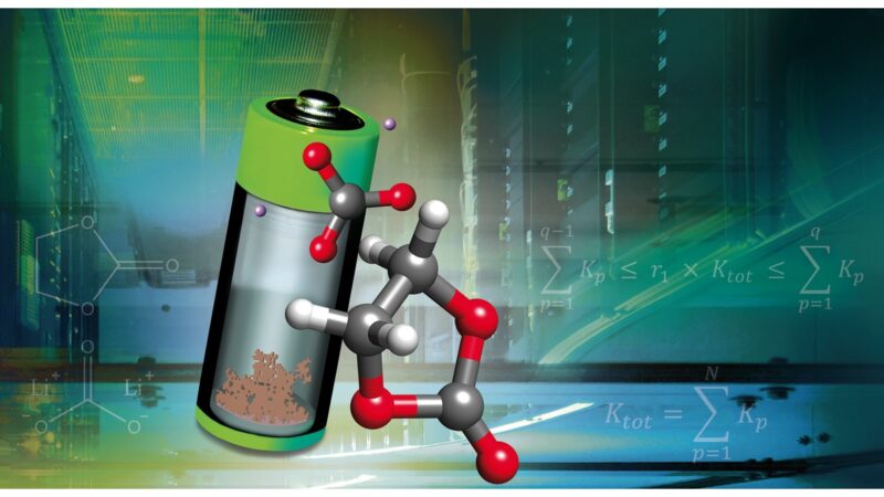 Das Bild zeigt eine Collage zur Symbolisierung der Passivierungsschicht in der Lithium-Ionen-Batterie.