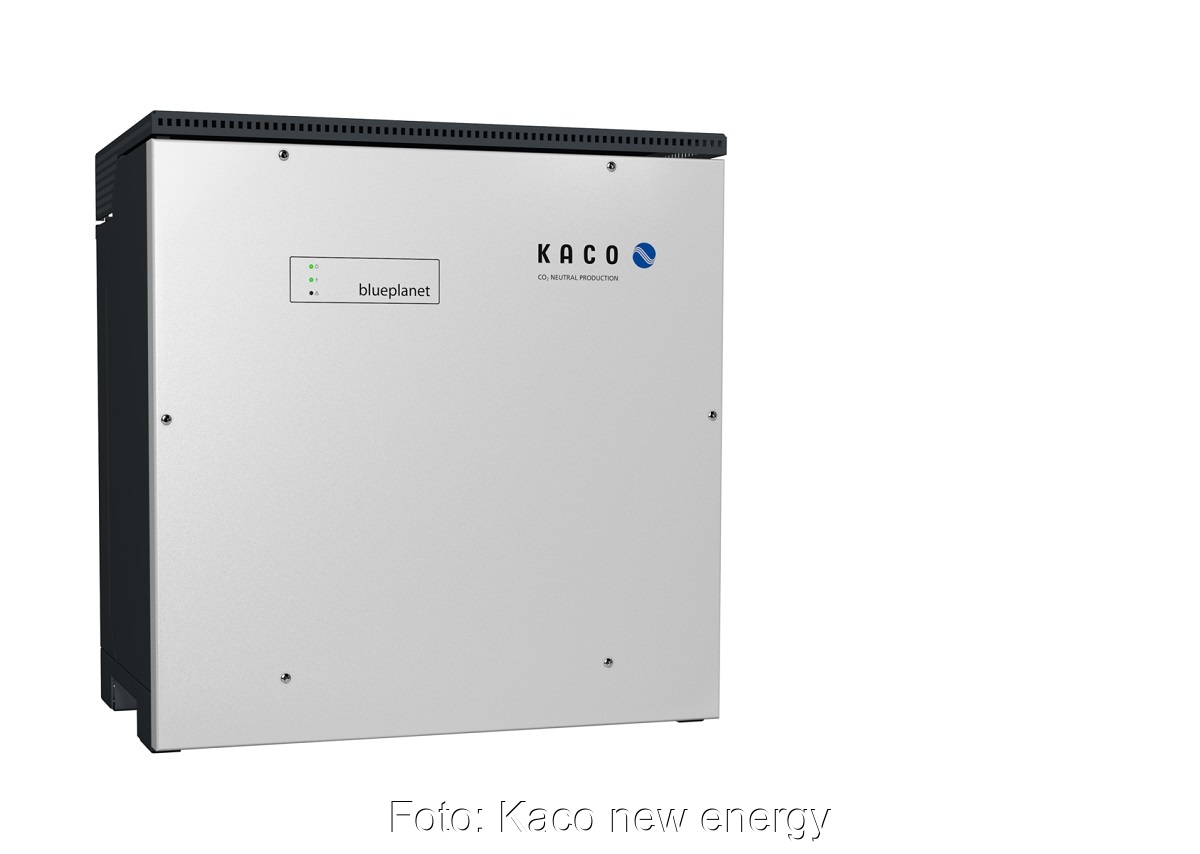 Zu sehen ist der neue blueplanet Photovoltaik-Wechselrichter von Kaco.