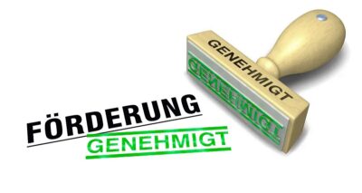Im Bild ein Förderstempel, wer die Solaranlagen-Förderung für E-Autos haben will, muss schnell sein.