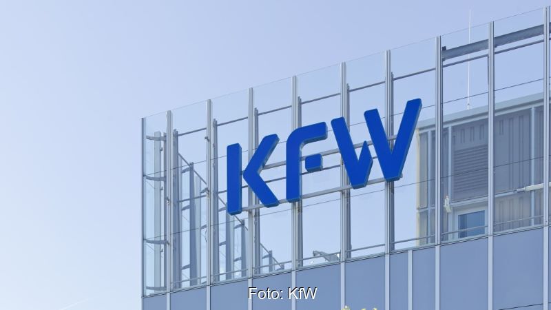 Das Hauptgebäude der KfW in Frankfurt.