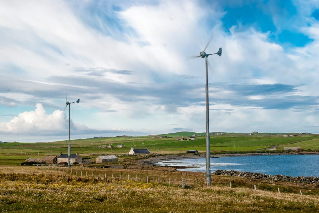 Kleinwindkraftanlagen auf den Orkney-Inseln