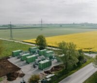 Im Bild ein Batteriegroßspeicher von Kyon Energy.