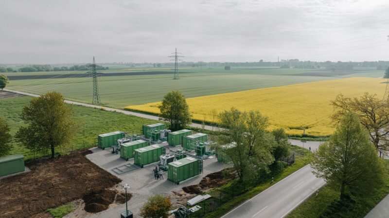 Im Bild ein Batteriegroßspeicher von Kyon Energy.
