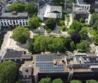 Im Bild der Haniel Campus in Duisburg, der bis 2025 zum klimaneutralen und energieautarken Areal werden soll.