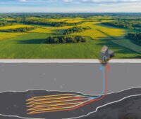 Schematische Darstellung der geplanten Geothermie-Bohrung in Geretsried