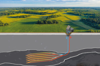 Schematische Darstellung der geplanten Geothermie-Bohrung in Geretsried