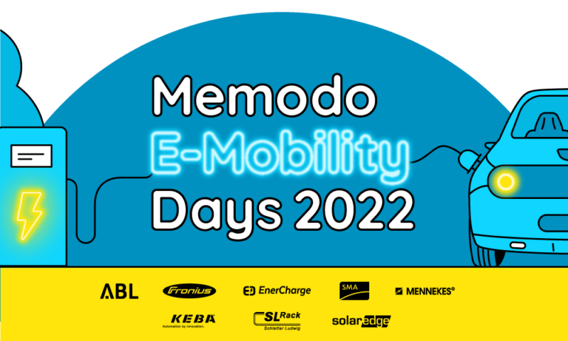 Zu sehen ist eine symbolische Darstellung für die Memodo E-Mobility Days.