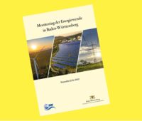 Zu sehen ist das Cover vom Monitoring-Bericht zur Energiewende in Baden-Württemberg.