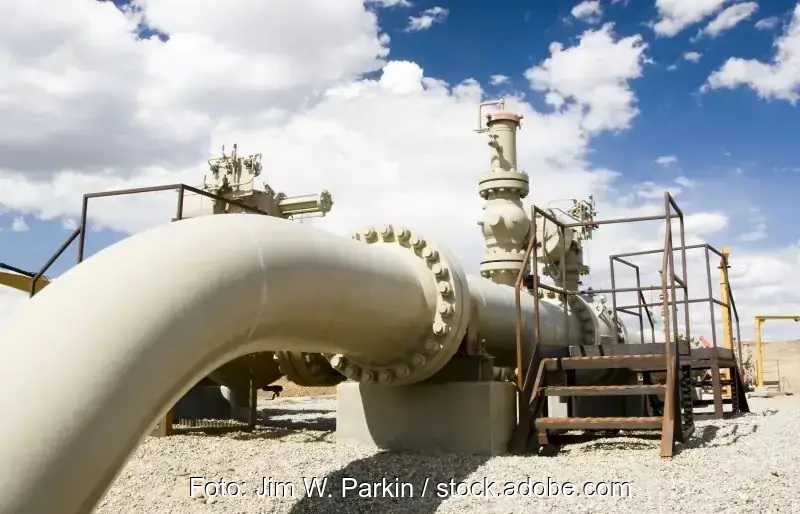 Im Bild eine Gaspipeline, die bayerische Wärmestrategie setzt auf die Nutzung der vorhanden Gasverteilnetze.