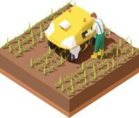 Zu sehen ist ein Agrarroboter, für den die Solarladestation für Agrarrobotik genutzt werden könnte.
