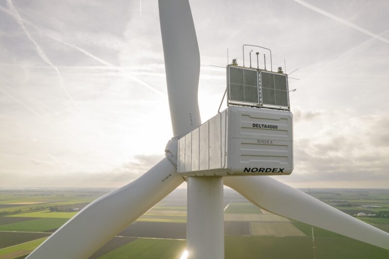 Gondel einer Windenergie-Anlage von Nordex.