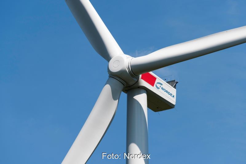 Eine Windturbine vonm Nordex.
