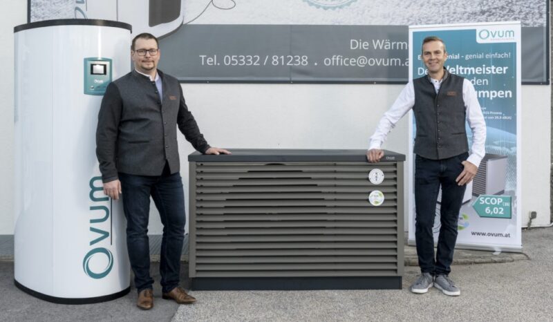 Der Tiroler Wärmepumpenhersteller Ovum Heiztechnik hat eine Luftwärmepumpe mit einem SCOP von 6,02 entwickelt.