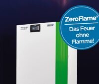Zu sehen ist ein Pelletskessel mit ZeroFlame-Technologie.