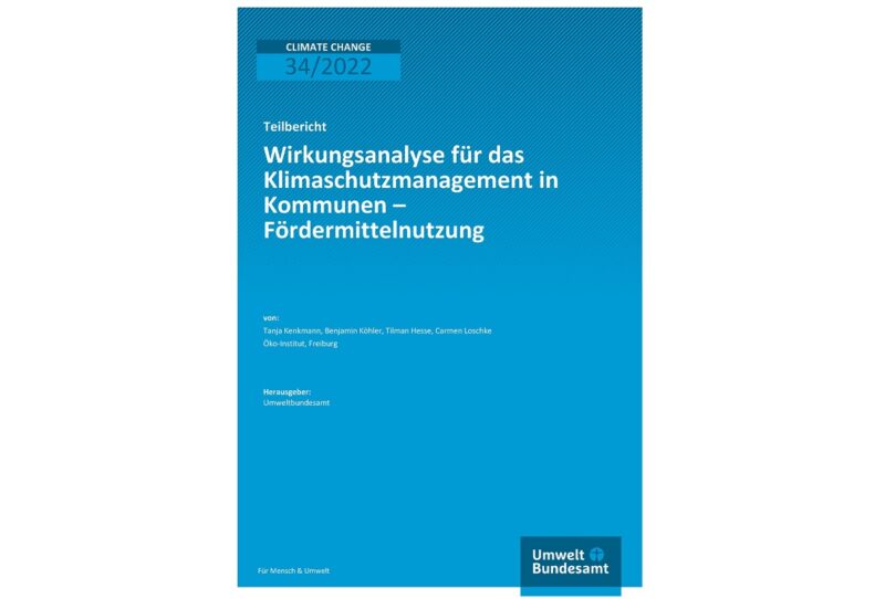 Kommunen, die aktiv Klimaschutzmaßnahmen steuern, sparen bis zu neunmal mehr klimaschädliche Treibhausgase ein als Kommunen ohne Klimaschutzmanagement.