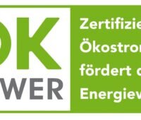 Im Bild das Logo vom Ökostrom-Gütesiegel Ok-Power.
