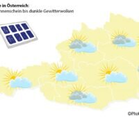 Zu sehen ist eine Österreich-Karte. Dem ganzen Land kommt der aufgestockte Photovoltaik-Fördertopf in Österreich zu Gute.