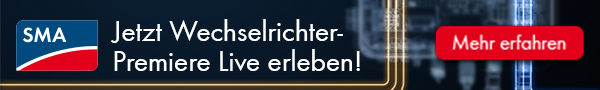 SMA: Jetzt Wechselrichter Premiere Live erleben!