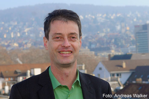 Portrait des Swissolar-Geschäftsführer David Stickelberger.