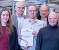 Das Team der Hochschule Koblenz, das ein neues Verfahren für Druckluftspeicher-Kraftwerke entwickelt hat.